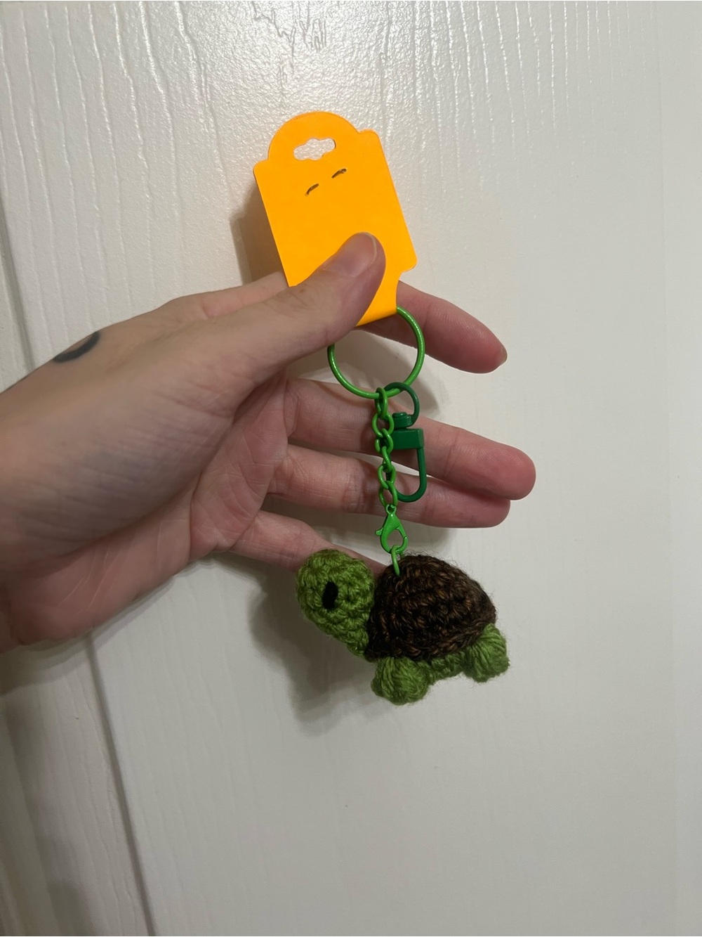 Mini Crocheted Turtle Keychain π’